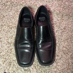 Mens Black Slip On Ecco Dress Shoe
